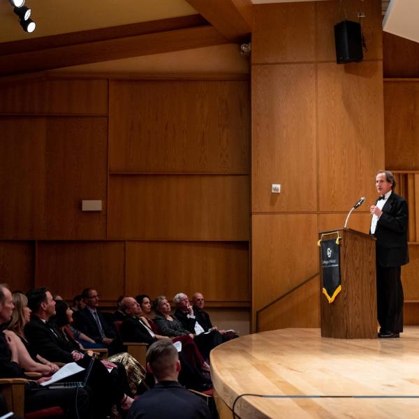 David Korevaar with audience