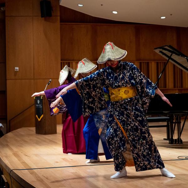 Japanese Ensemble on stage