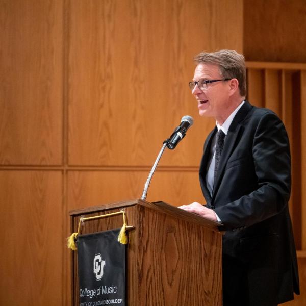 John Gunther on stage