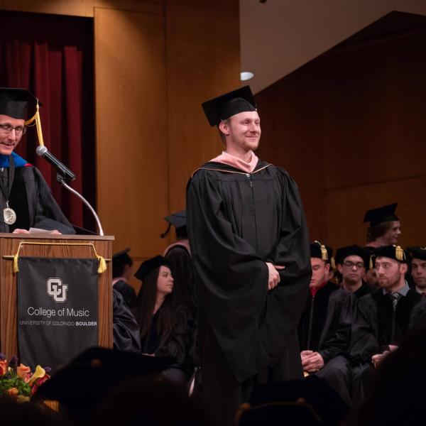 Students at Commencement