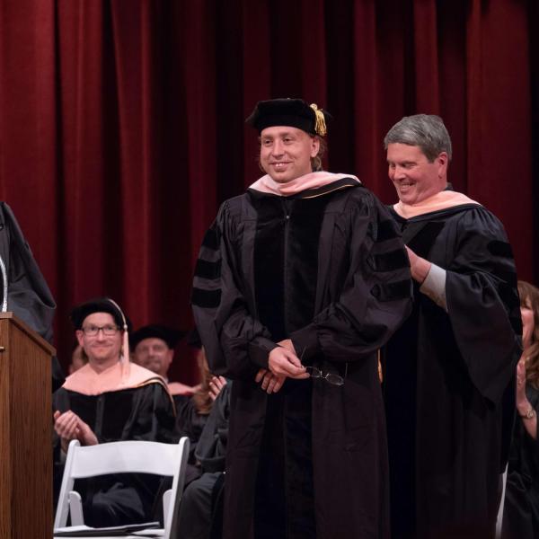 Students at Commencement