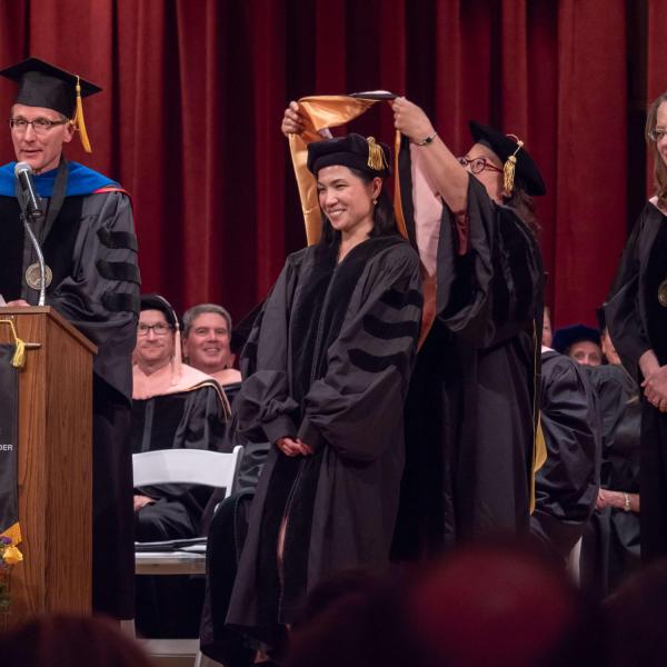 Students at Commencement