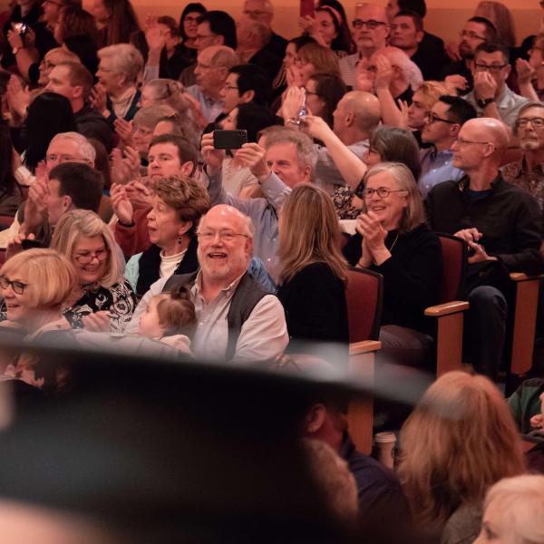 The audience at Commencement