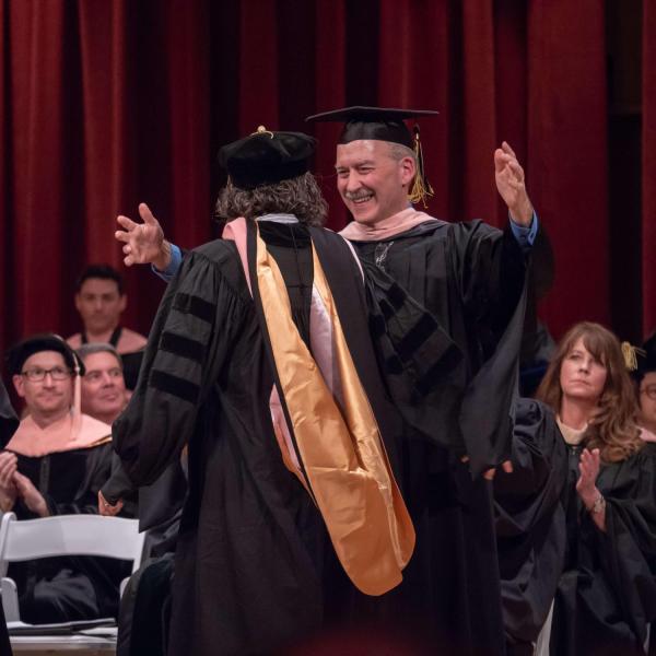 Students at Commencement
