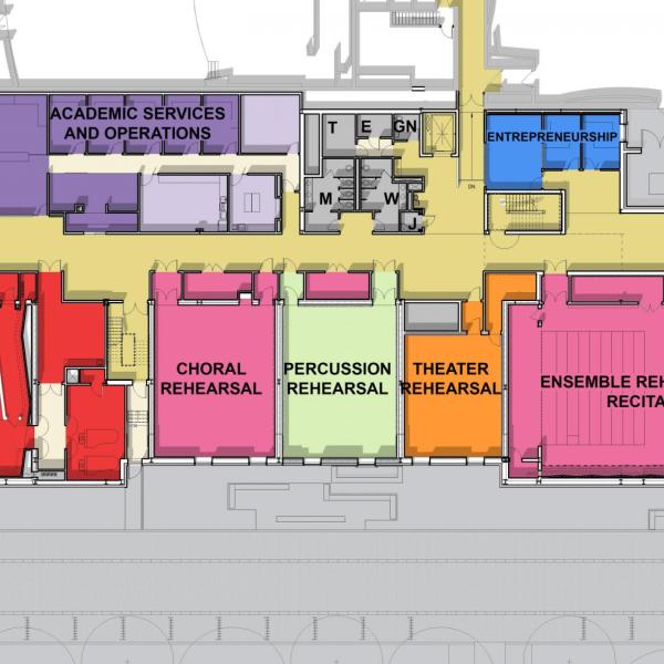 Floor plan for first floor