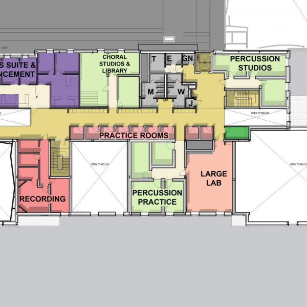 Floor plan for second floor