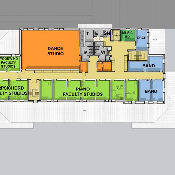 Floor plan for third floor