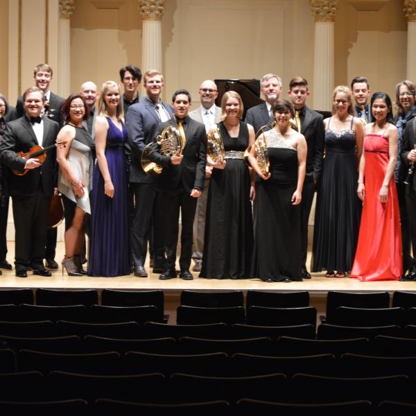 carnegie hall group on stage