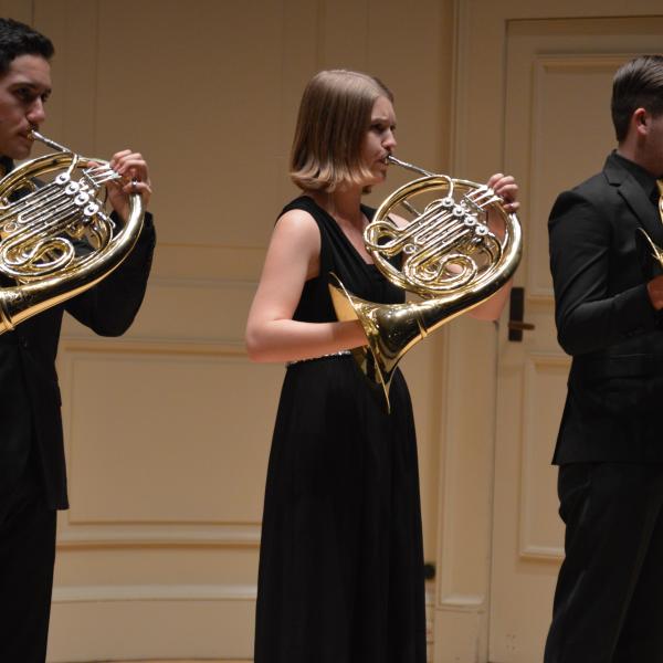 carnegie hall maggie rickard on stage