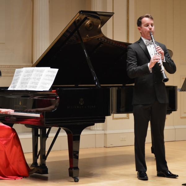 carnegie hall kellan toohey on stage