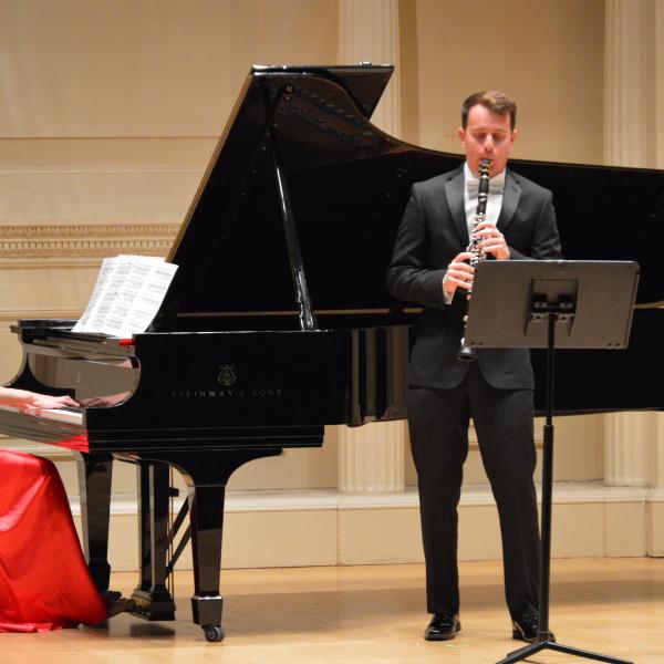 carnegie hall kellan toohey on stage