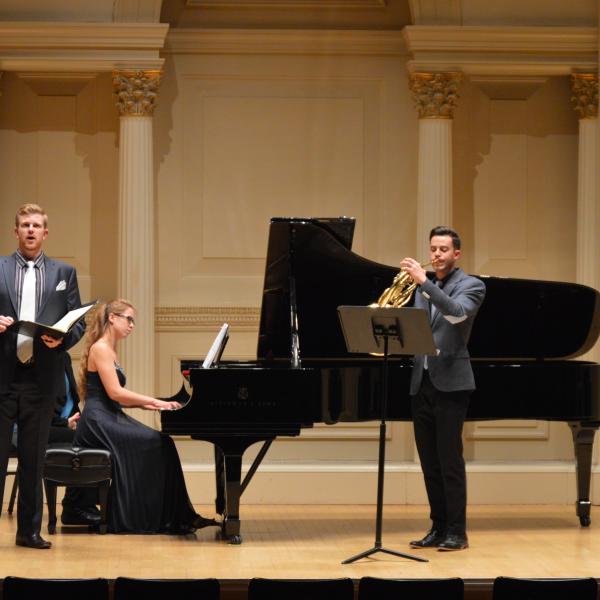 carnegie hall michael hoffman on stage