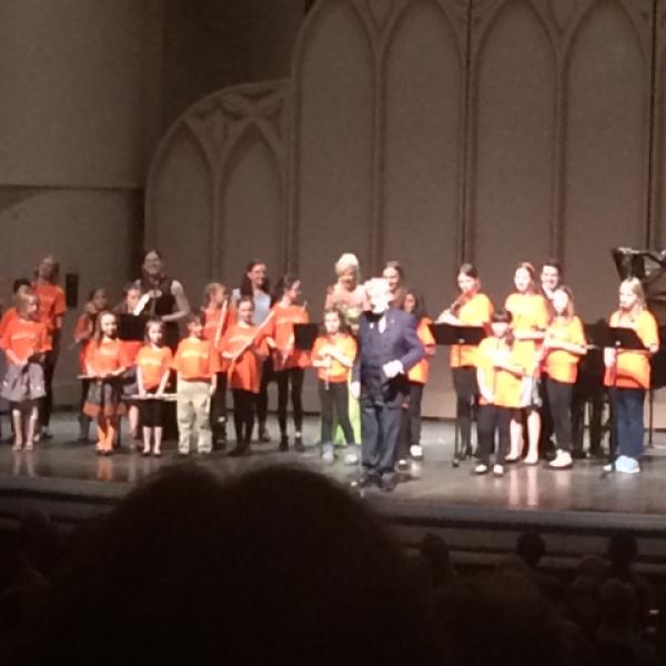 The Little Galways on stage at Macky
