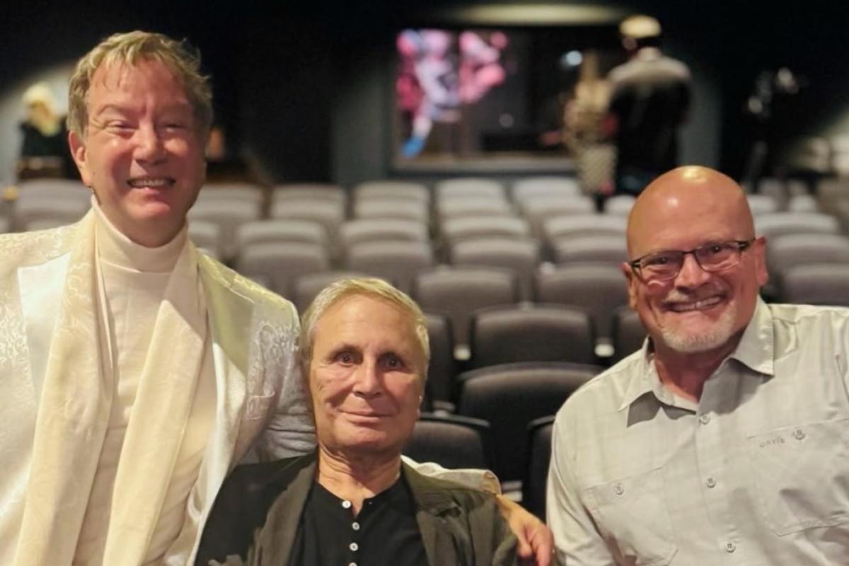 Photo (left to right): Composer/librettist Mark Adamo, composer John Corigliano and College of Music Dean John Davis