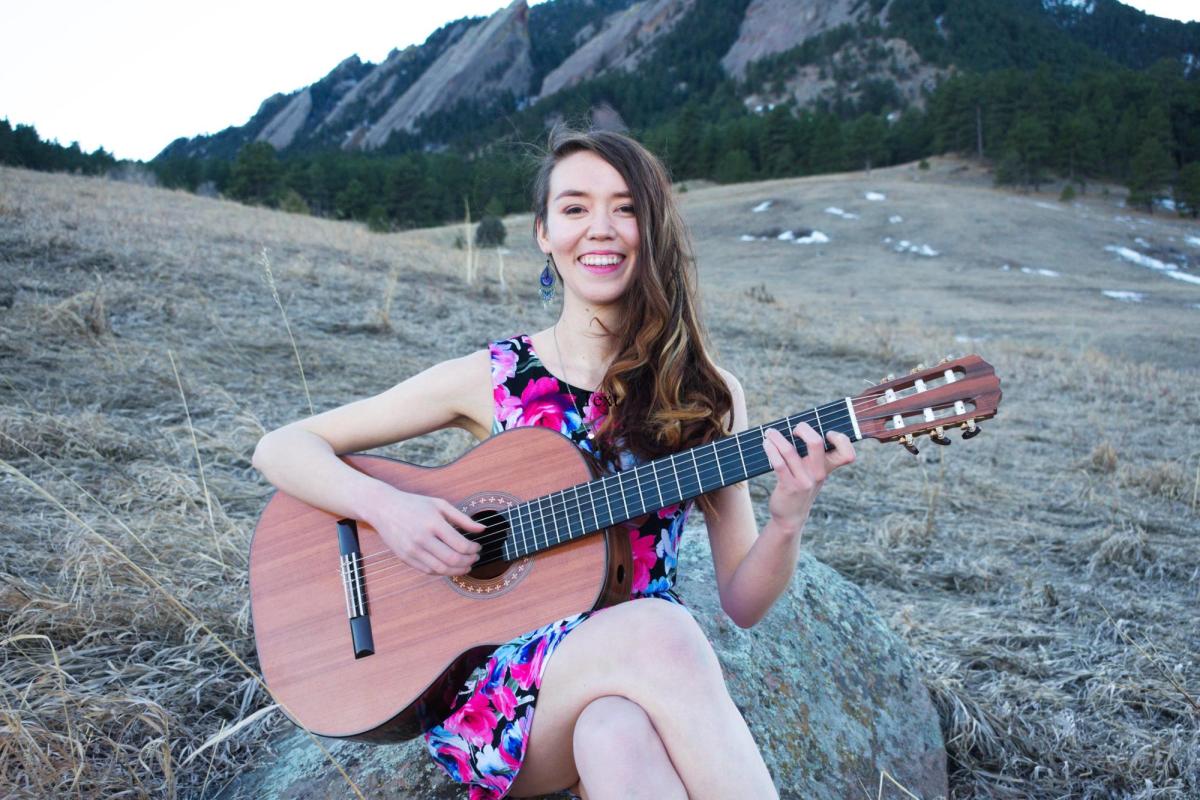 Classical guitar student