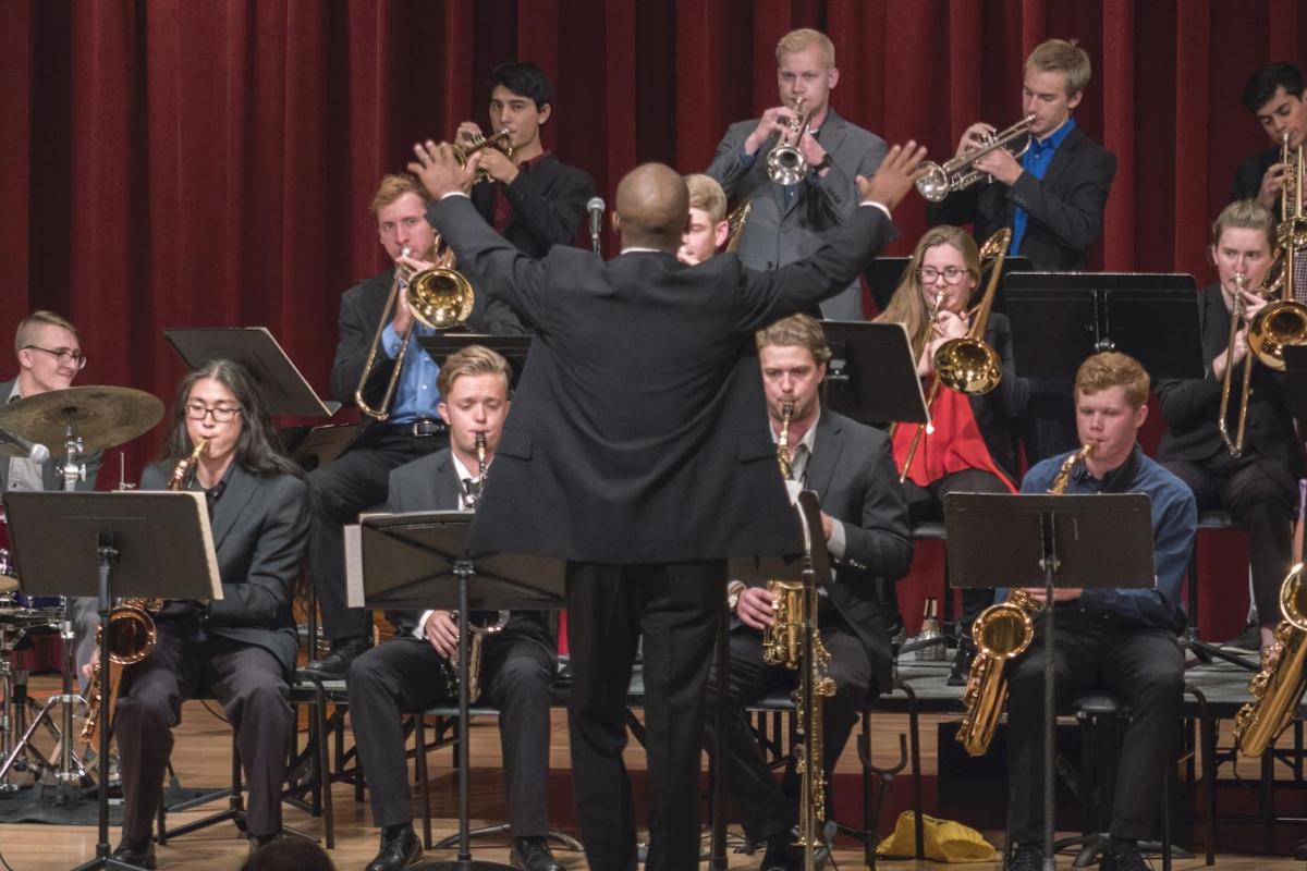 jazz ensemble on stage