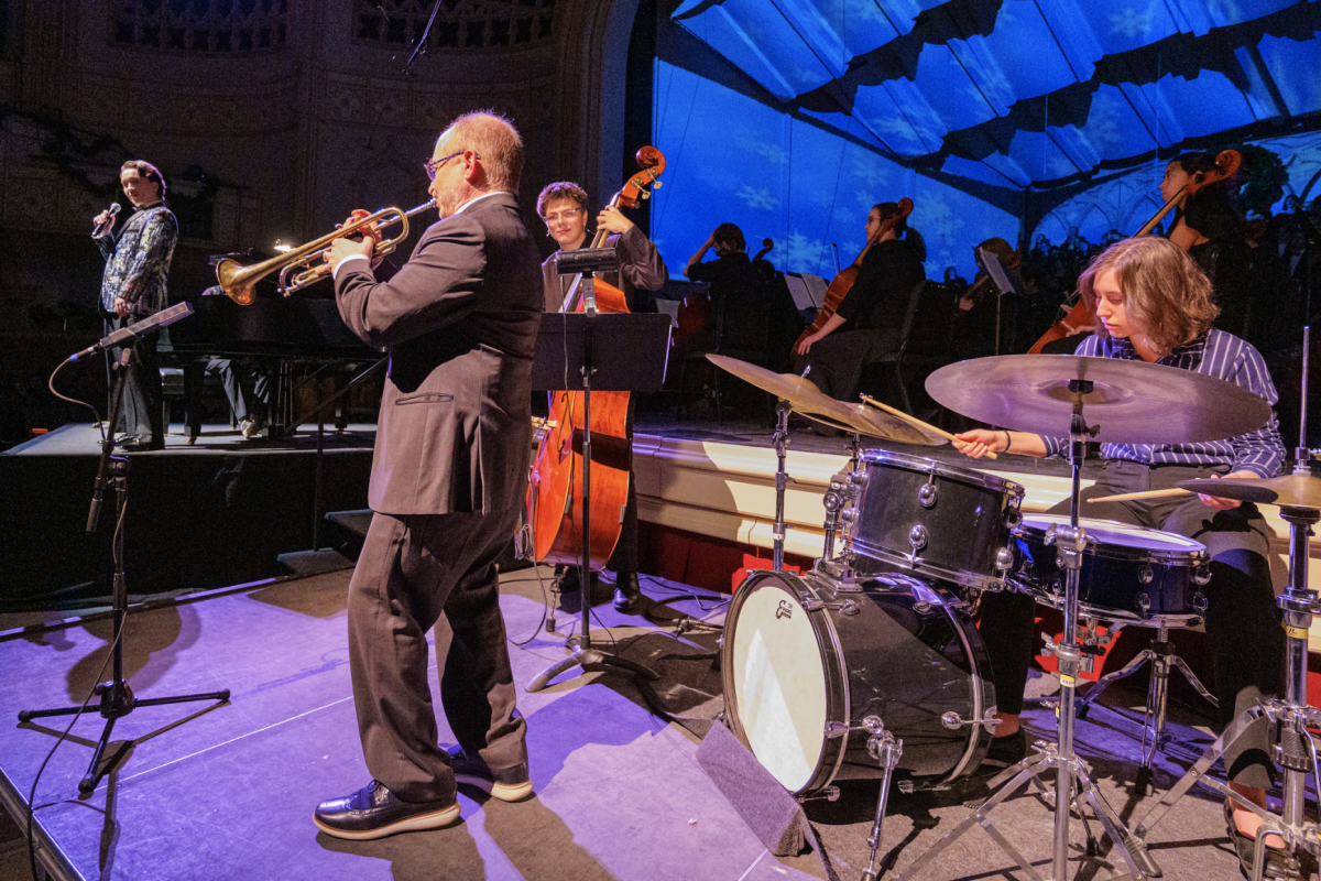 Jazz ensemble on stage