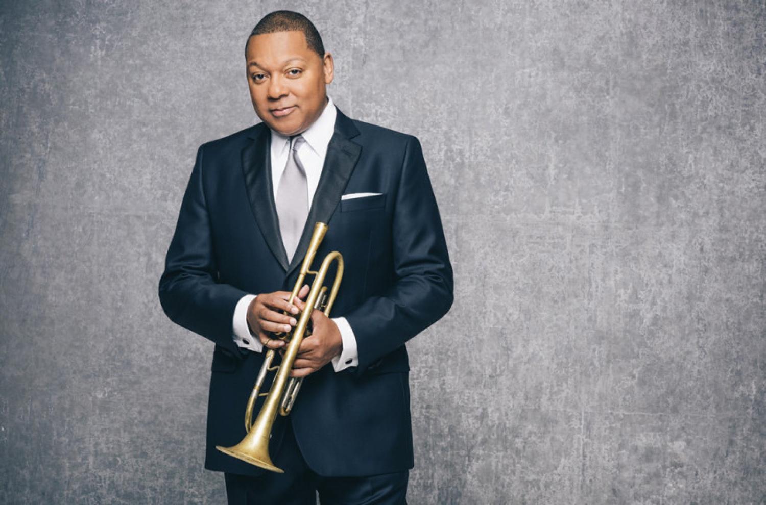 Wynton Marsalis playing trumpet