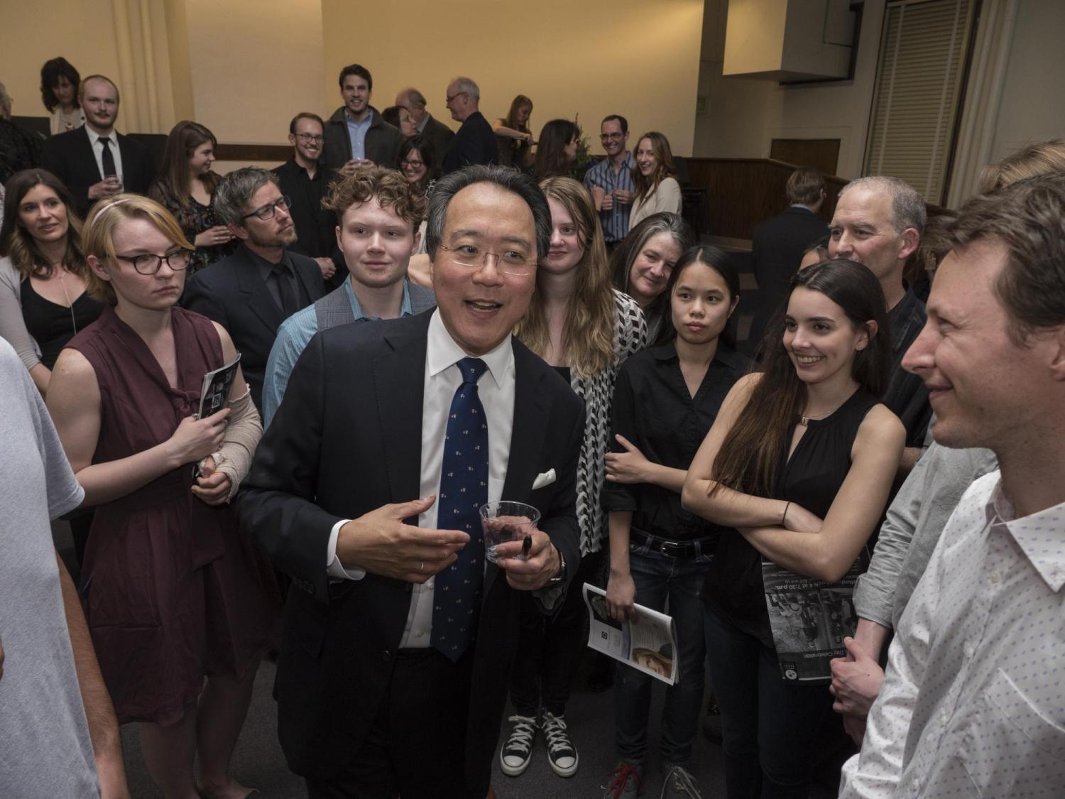 yo-yo ma with students