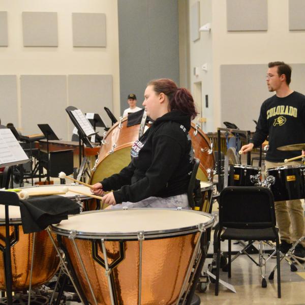 High School Summer Music Academy percussion students