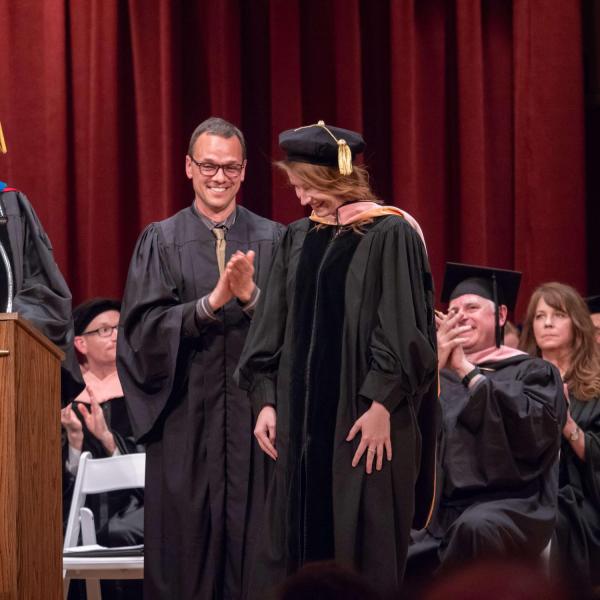 Students at Commencement