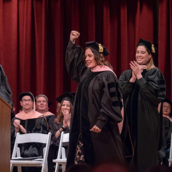 Students at Commencement