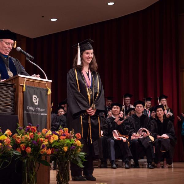 Students at Commencement