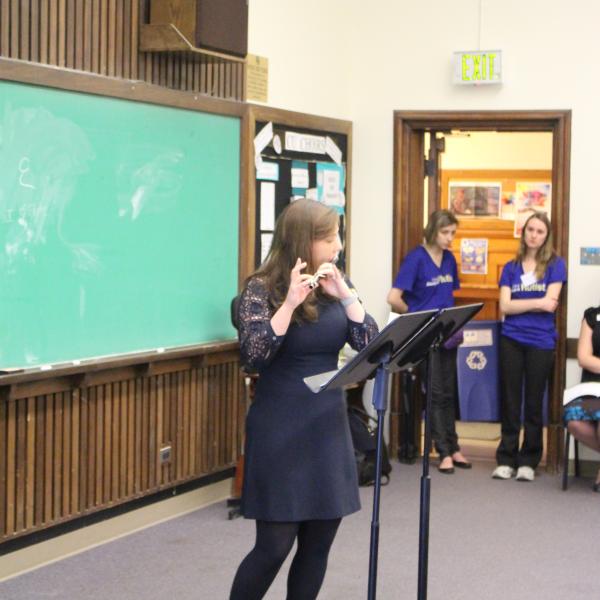 Students perform during a recital