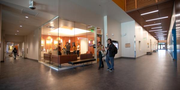 Students in lobby