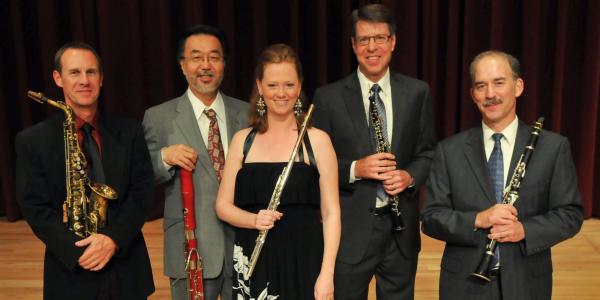 woodwind faculty pose