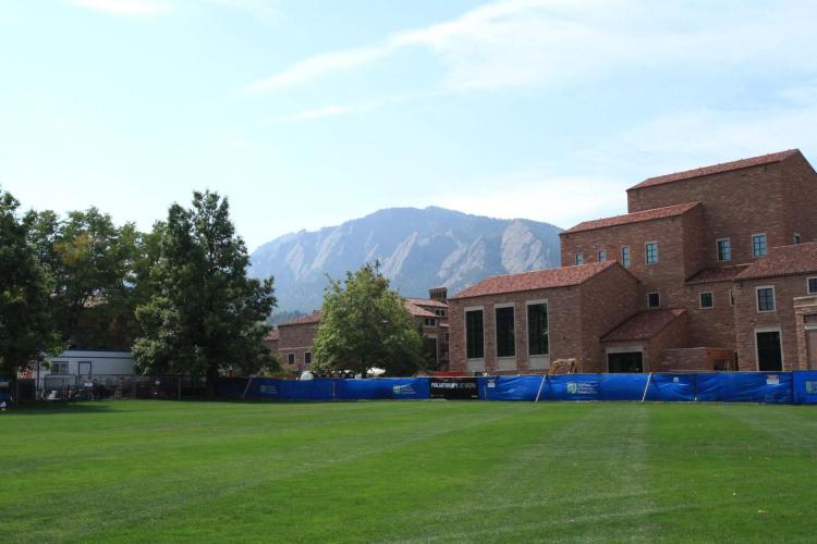 Flatirons from Imig Music Building