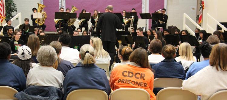 Larry Stoffel conducting students