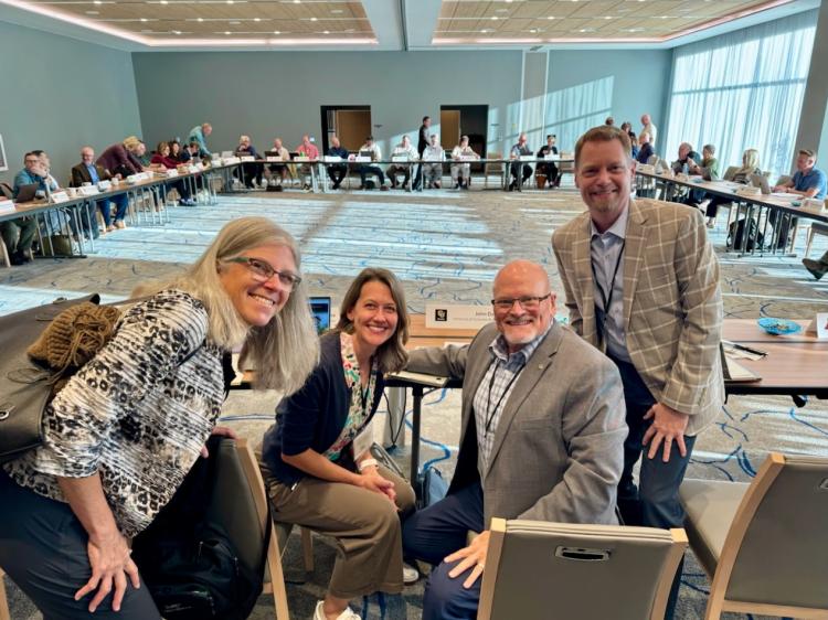 Dean and faculty + staff at National Association of Music Executives at State Universities (NAMESU) Annual Meeting