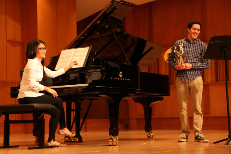 collaborative pianist on stage