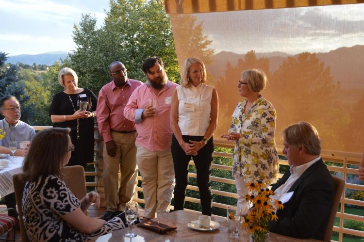 alumni council meets on rooftop