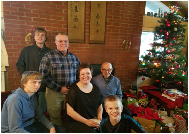 Frank and his family