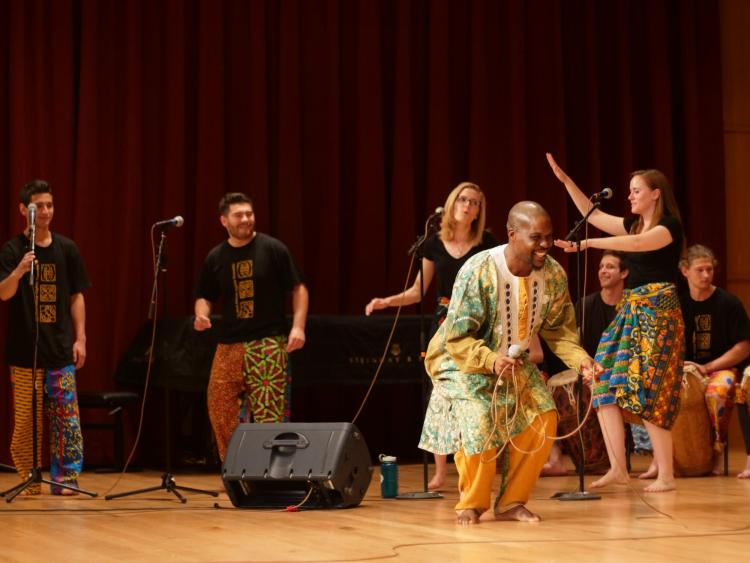 west african highlife ensemble on stage