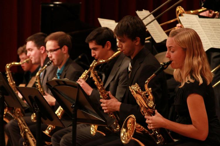 jazz students performing in grusin hall
