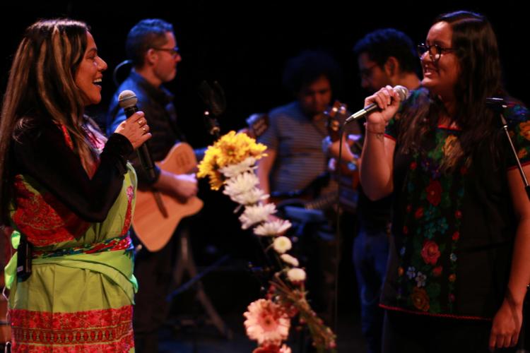 Junior Julieta García performs on stage during Mexican singer Lila Downs’ Artist Series concert.