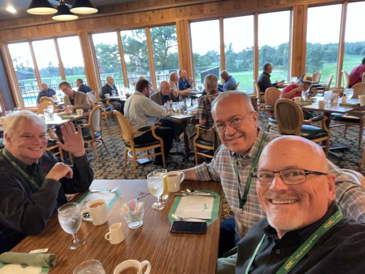 Tayloe Harding, Dean, University of South Carolina School of Music; John Richmond, Dean, UNT College of Music; and our Dean John Davis.