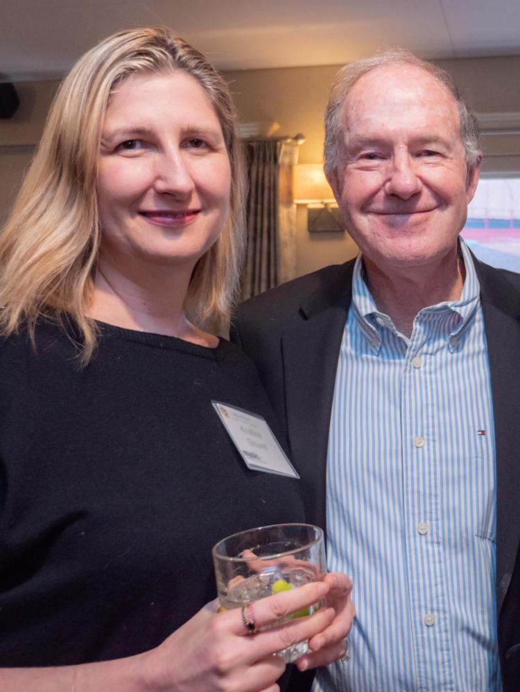 Kristina and Paul Eklund at a dinner
