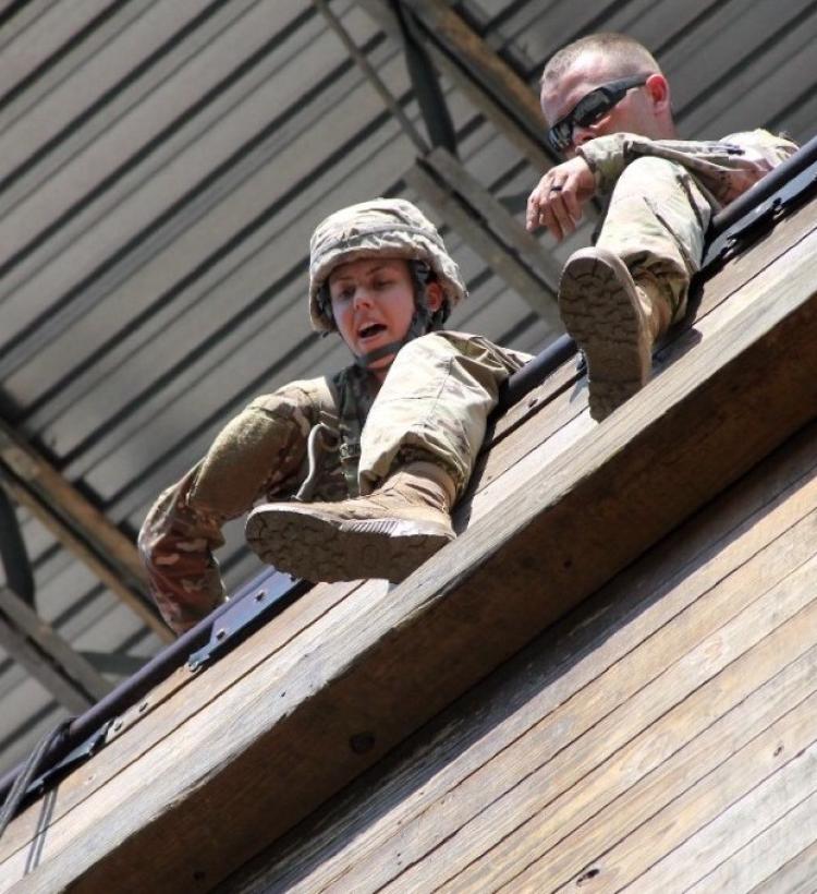 sara corry rappelling