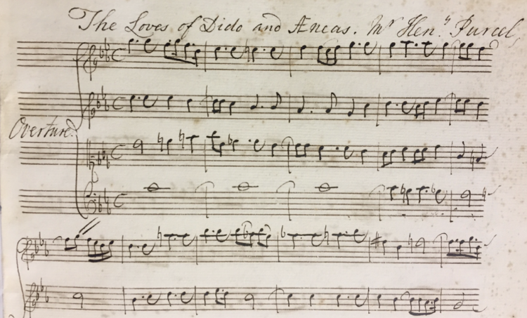 From the manuscript copied by Philip Hayes. Copyright: National Trust/Tatton Park.