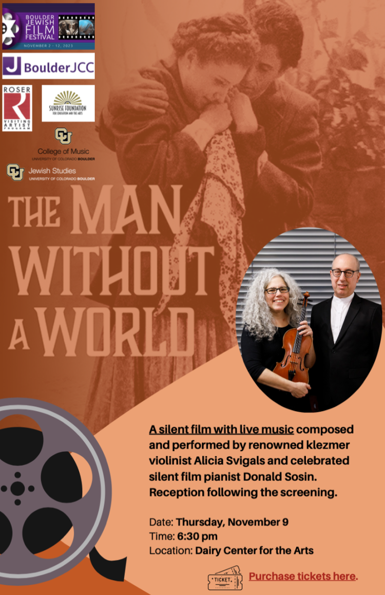 Dairy Arts Center poster: Vanished World Series: The Man Without A World