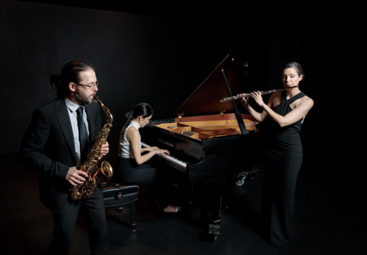 Colleen White (DMA ’17), Paul Zaborac (DMA ’17) and Cecilia Lo-Chien Kao (DMA ’19)