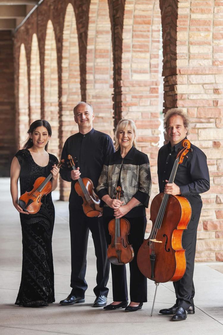 Takacs Quartet posing