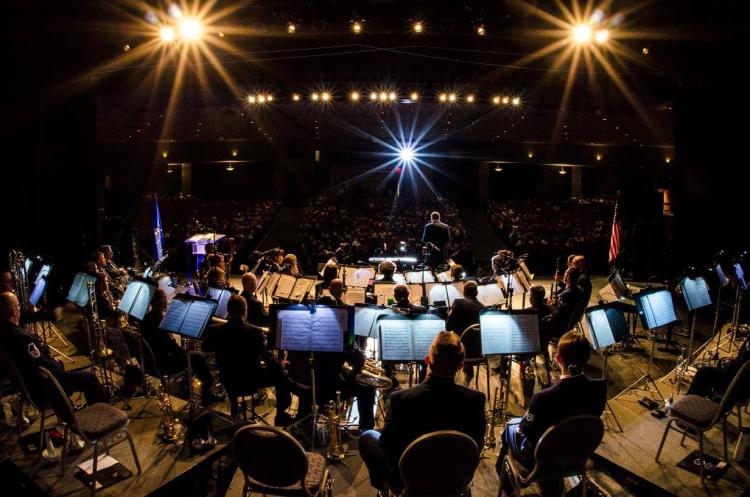 us air force band on stage