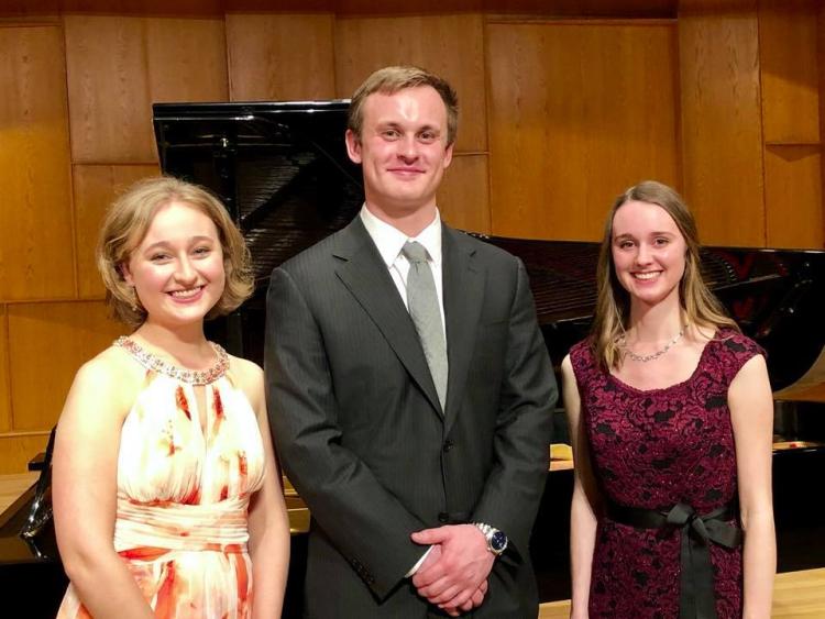 Student winners of the vocal scholarship competition