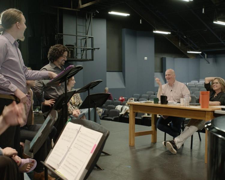 Tom Cipullo working with students in the CU New Opera Workshop (CU NOW)