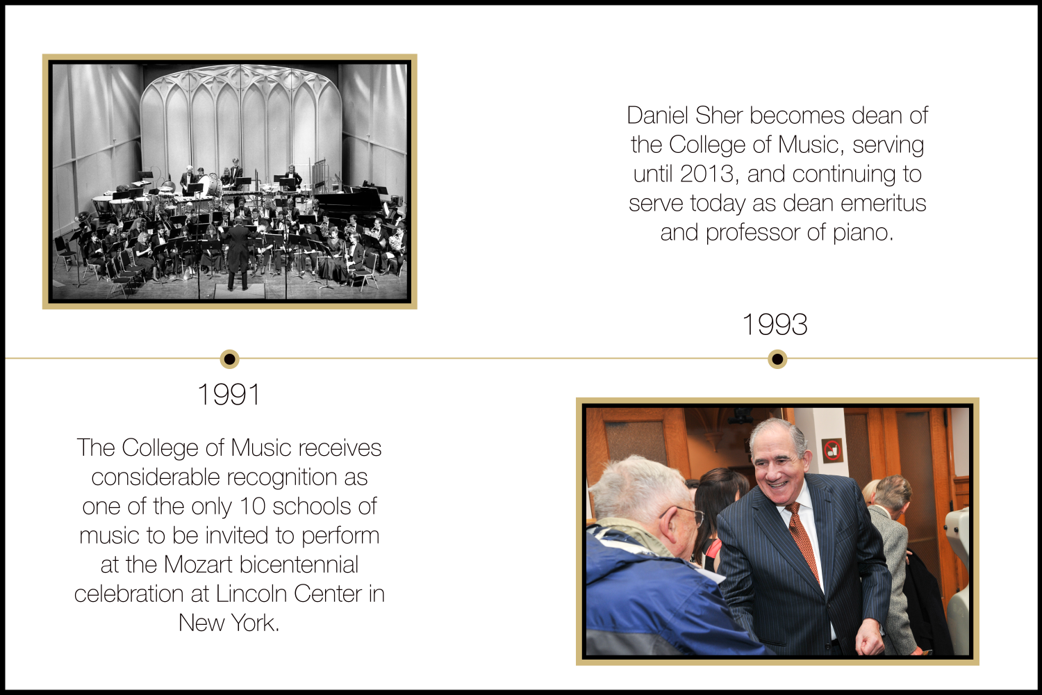 band on stage and dean sher 1991-1993